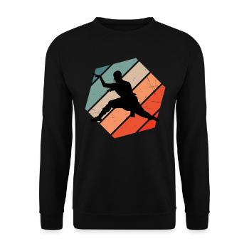 Wushu Kung Fu Kungfu Arts Martiaux Hommes Femmes - Sweat-shirt Unisexe - noir - Devant - Alina (178cm) & Michal (187cm)