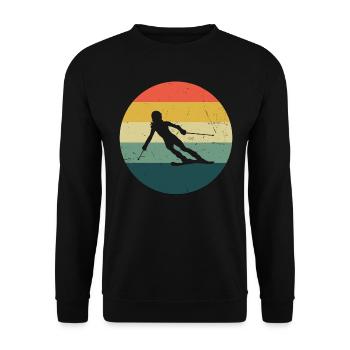 Stunt Ski Femmes Ski Hommes Ski Ski - Sweat-shirt Unisexe - noir - Devant - Alina (178cm) & Michal (187cm)