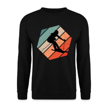Ski Femmes Ski Acrobatique Skieur Freestyle - Sweat-shirt Unisexe - noir - Devant - Alina (178cm) & Michal (187cm)