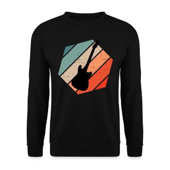 Guitar player Electric guitar Guitar classical guitar - Unisex Sweatshirt - black - Front - Alina (178cm) & Michal (187cm)