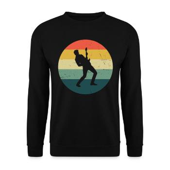 Women's Guitar Guitar Electric Guitar Men electronic gu - Unisex Sweatshirt - black - Front - Alina (178cm) & Michal (187cm)