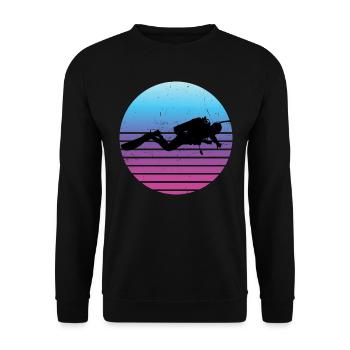 Scuba Diver Hommes Scuba Diver Femmes - Sweat-shirt Unisexe - noir - Devant - Alina (178cm) & Michal (187cm)