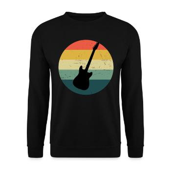 Electric guitar electric guitar acoustic guitar electronic g - Unisex Sweatshirt - black - Front - Alina (178cm) & Michal (187cm)