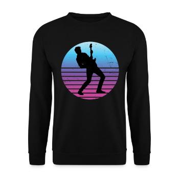 guitare électronique guitare classique guitariste - Sweat-shirt Unisexe - noir - Devant - Alina (178cm) & Michal (187cm)