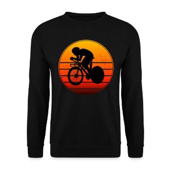 Road Cycling Road Cyclist Road Bike - Unisex Sweatshirt - black - Front - Alina (178cm) & Michal (187cm)