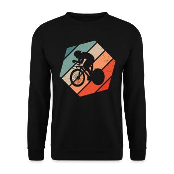 Road Cycling Women's Road Bike Road Bike - Unisex Sweatshirt - black - Front - Alina (178cm) & Michal (187cm)