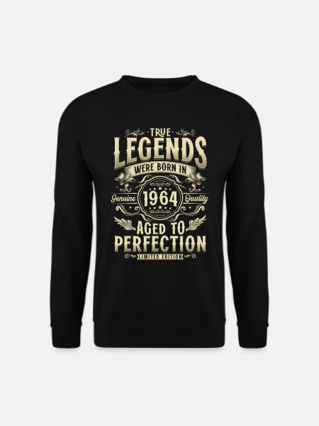 1964 Vintage Born Legends fødselsdagsgave - Unisex sweater - sort