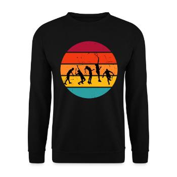 Men's Tennis Tennis Women's Tennis - Unisex Sweatshirt - black - Front - Alina (178cm) & Michal (187cm)