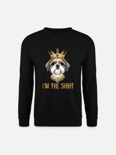 Shit tzu King - Unisex Sweatshirt - black