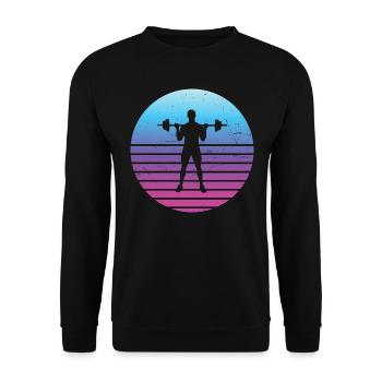 Endurance Training Weightlifting Women Strength Training - Unisex Sweatshirt - black - Front - Alina (178cm) & Michal (187cm)