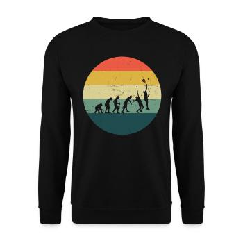 Women's Paddle Tennis Men's Paddle Tennis Paddle - Unisex Sweatshirt - black - Front - Alina (178cm) & Michal (187cm)