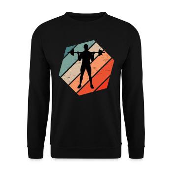 Endurance Training Cardio Women's Strength Training - Unisex Sweatshirt - black - Front - Alina (178cm) & Michal (187cm)