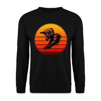 Cycling Cycling Mountain bikers Cyclists - Unisex Sweatshirt - black - Front - Alina (178cm) & Michal (187cm)