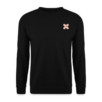 Verband Verletzung Symbol - Unisex Pullover - Schwarz - Vorne - Alina (178cm) & Michal (187cm)