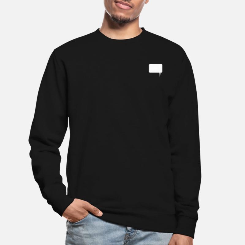 Conception rectangulaire de bulle de dialogue Sweat-shirt Unisexe