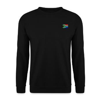 South Africa Flag - Unisex Sweatshirt - black - Front - Alina (178cm) & Michal (187cm)