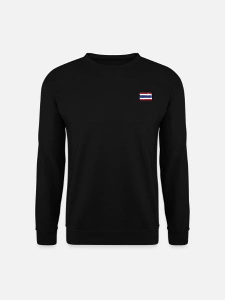 Thailand Flagge used look - Unisex Pullover - Schwarz