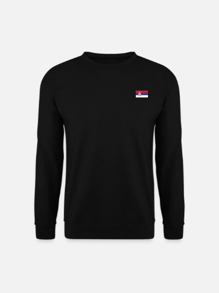 Serbia flag - Unisex Sweatshirt - black