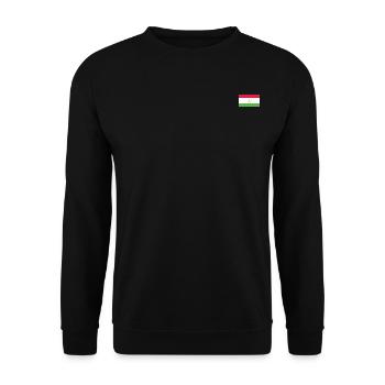 Tajikistan Flag - Unisex Sweatshirt - black - Front - Alina (178cm) & Michal (187cm)
