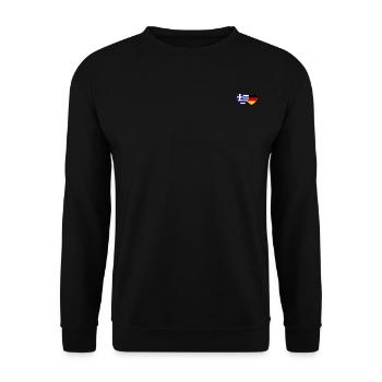Grèce Allemagne Drapeau Cœur - Sweat-shirt Unisexe - noir - Devant - Alina (178cm) & Michal (187cm)