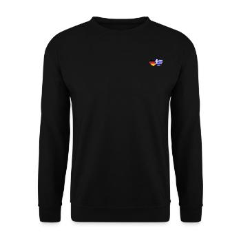 Allemagne Grèce Drapeau Cœur - Sweat-shirt Unisexe - noir - Devant - Alina (178cm) & Michal (187cm)