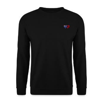Australie, Albanie, Drapeau, Coeur - Sweat-shirt Unisexe - noir - Devant - Alina (178cm) & Michal (187cm)