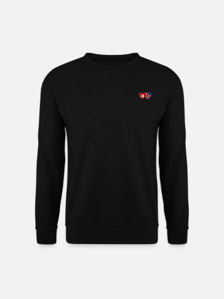 Tunisia Iceland Flag Heart - Unisex Sweatshirt - black