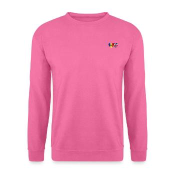 Moldawien England Flagge Herz - Unisex Pullover - Pink - Vorne