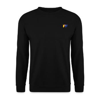 Belgien Australien Flagge Herz - Unisex Pullover - Schwarz - Vorne - Alina (178cm) & Michal (187cm)
