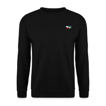 République tchèque Suède Flag Heart - Sweat-shirt Unisexe - noir - Devant - Alina (178cm) & Michal (187cm)
