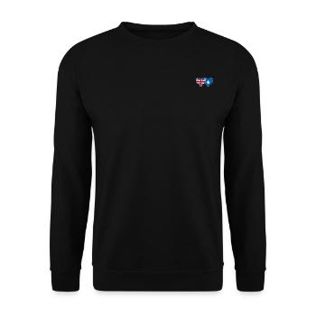 England Somalia Flag Heart - Unisex Sweatshirt - black - Front - Alina (178cm) & Michal (187cm)