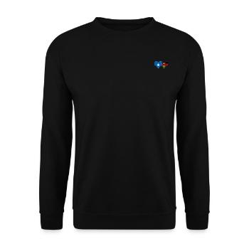 Somalia Kenya Flag Heart - Unisex Sweatshirt - black - Front - Alina (178cm) & Michal (187cm)