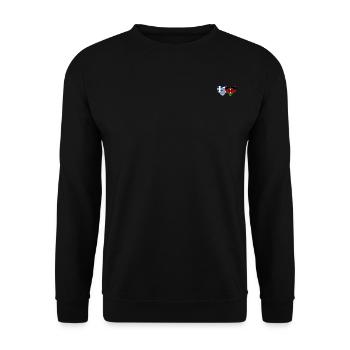Greece Kenya Flag Heart - Unisex Sweatshirt - black - Front - Alina (178cm) & Michal (187cm)