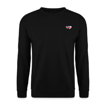 Azerbaijan Japan Flag - Unisex Sweatshirt - black - Front - Alina (178cm) & Michal (187cm)