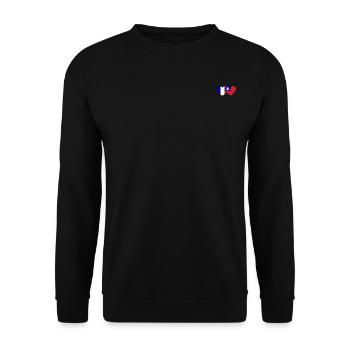 Cœur de drapeau de Taïwan - Sweat-shirt Unisexe - noir - Devant - Alina (178cm) & Michal (187cm)