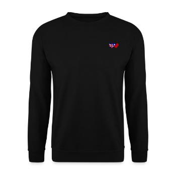England Taiwan Flag Heart - Unisex Sweatshirt - black - Front - Alina (178cm) & Michal (187cm)