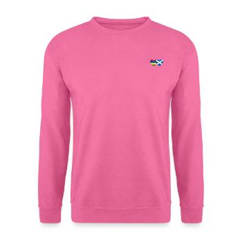 Mauritius Scotland Flag Heart - Unisex Sweatshirt - pink - Front