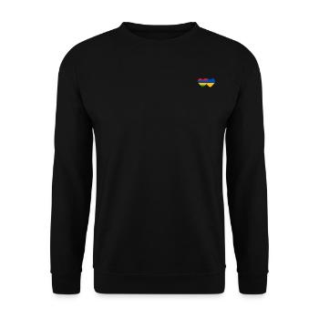 Maurice Ukraine Flag Coeur - Sweat-shirt Unisexe - noir - Devant - Alina (178cm) & Michal (187cm)