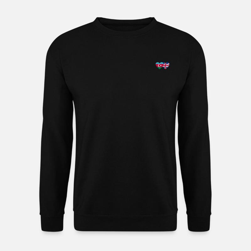 Azerbaijan England Flag Heart - Unisex Sweatshirt - black