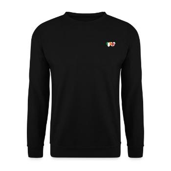 Irlande Géorgie Flag Heart - Sweat-shirt Unisexe - noir - Devant - Alina (178cm) & Michal (187cm)