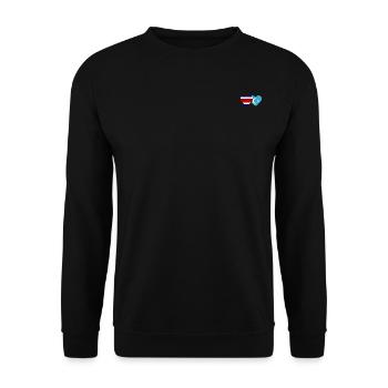 Coeur de drapeau ouïghour du Costa Rica - Sweat-shirt Unisexe - noir - Devant - Alina (178cm) & Michal (187cm)