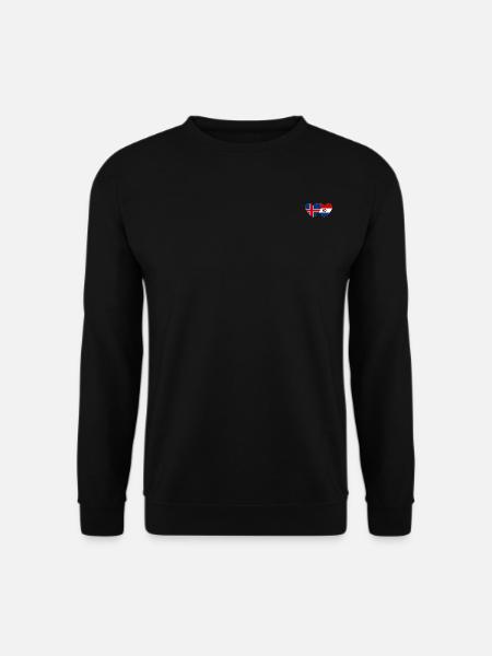 Iceland Paraguay Heart Flag - Unisex Sweatshirt - black