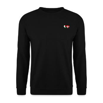 Madagascar Danemark Drapeau du Cœur - Sweat-shirt Unisexe - noir - Devant - Alina (178cm) & Michal (187cm)