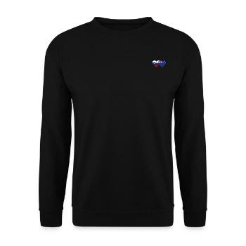 Slowenien Neuseeland Flagge Herz - Unisex Pullover - Schwarz - Vorne - Alina (178cm) & Michal (187cm)