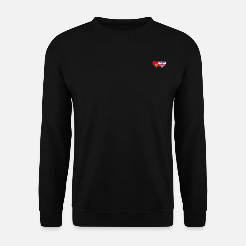 Monténégro Angleterre Drapeau - Sweat-shirt Unisexe - noir