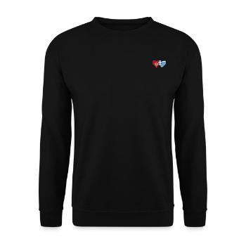 Montenegro Greece flag - Unisex Sweatshirt - black - Front - Alina (178cm) & Michal (187cm)
