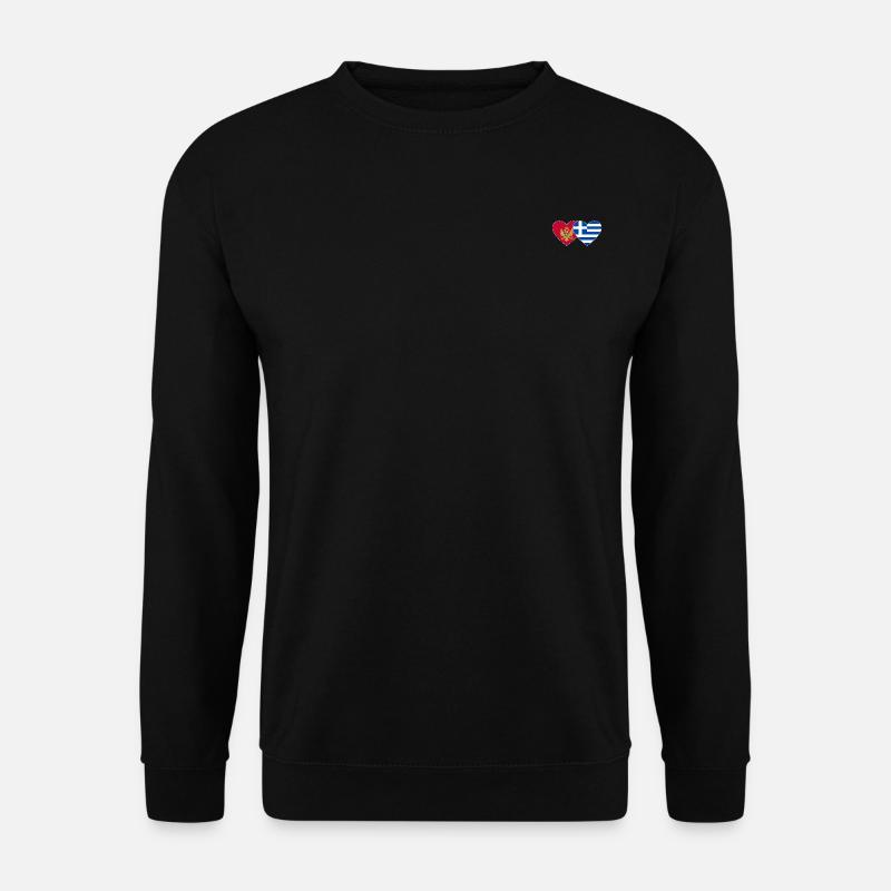 Monténégro Grèce drapeau - Sweat-shirt Unisexe - noir