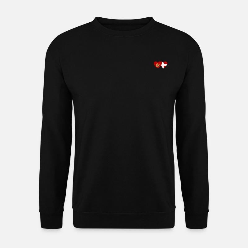 Montenegro Denmark flag - Unisex Sweatshirt - black