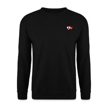 Japan Montenegro Flagge - Unisex Pullover - Schwarz - Vorne - Alina (178cm) & Michal (187cm)
