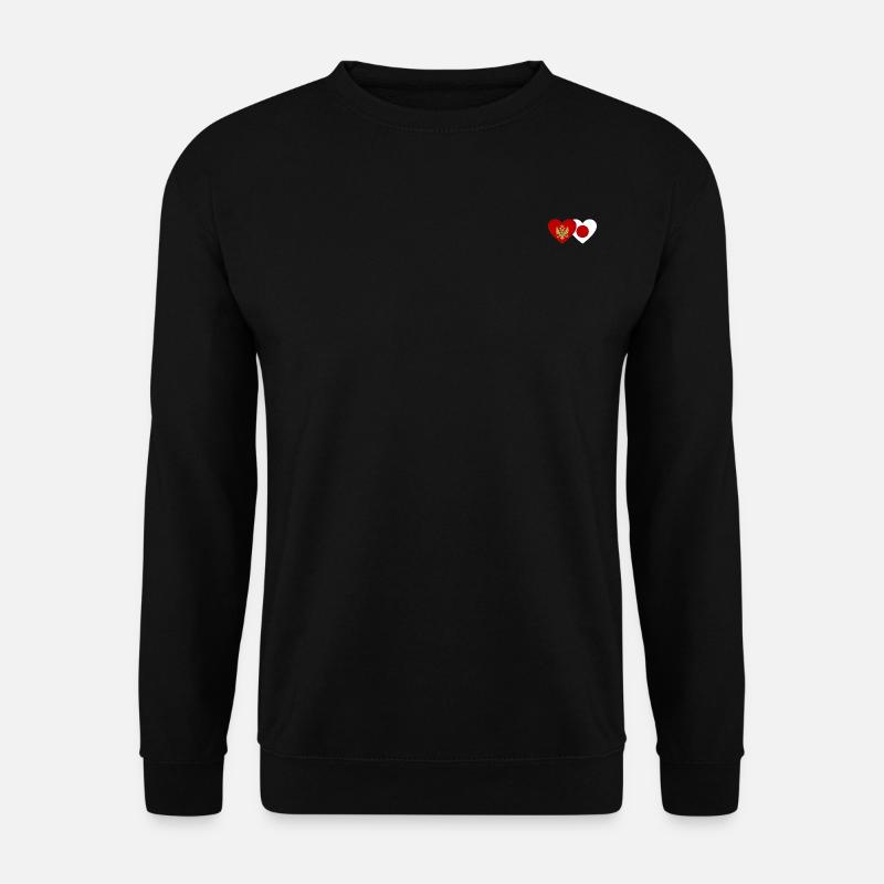Montenegro Japan Flag - Unisex Sweatshirt - black